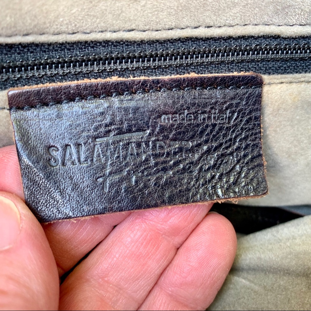 Brown leather shoulder bag - Picture 4 of 9
